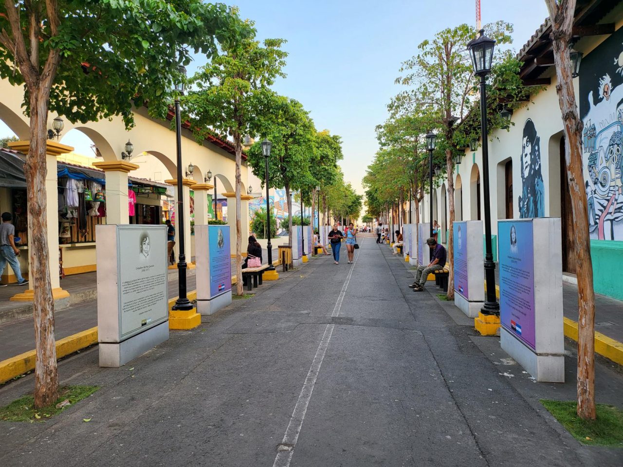 A street in the city center that celebrates the revolutionaries