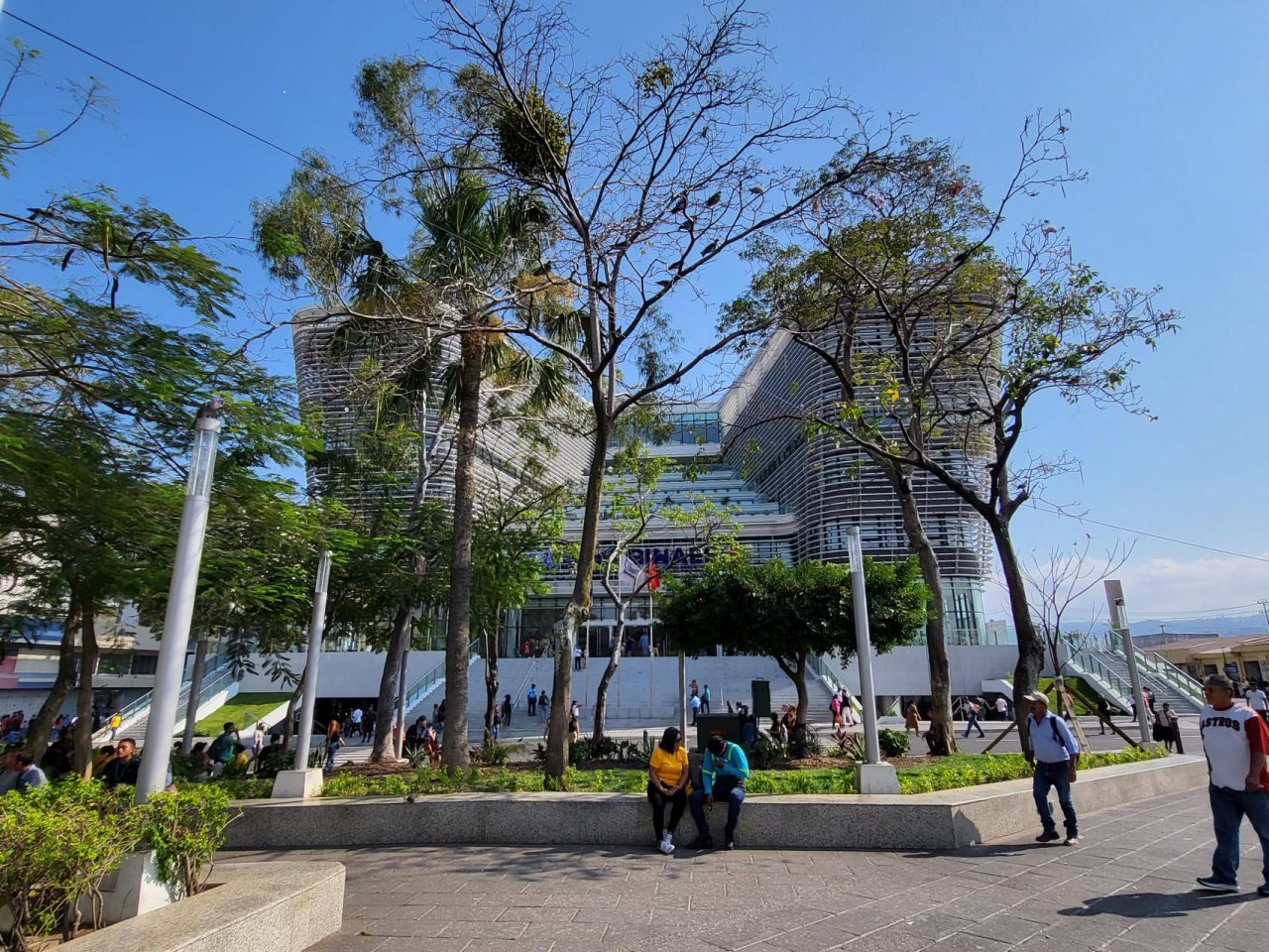 The National Library, in Plaza Barrios in the historic center of San Salvador