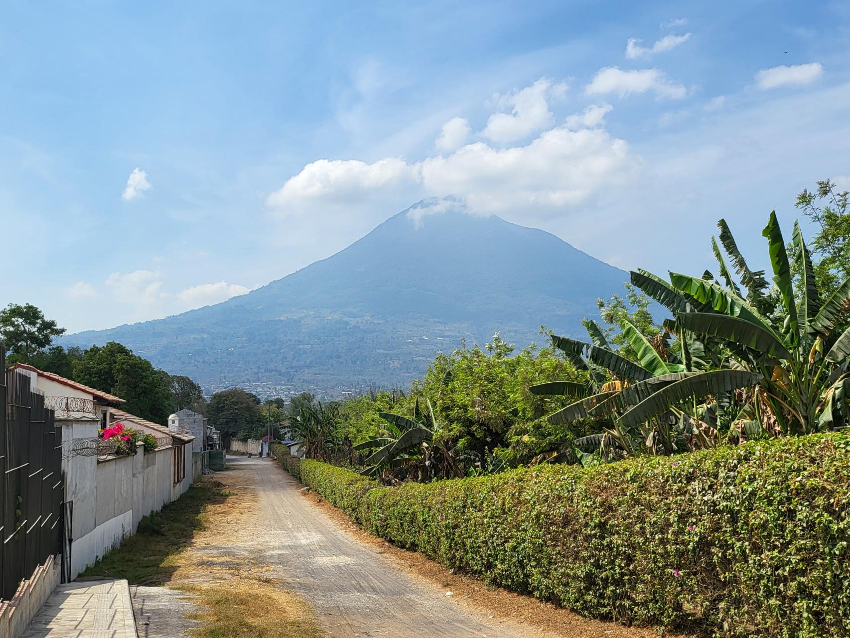 Agua Volcano, clearly seen from Antigua, only 10 km away but dormant