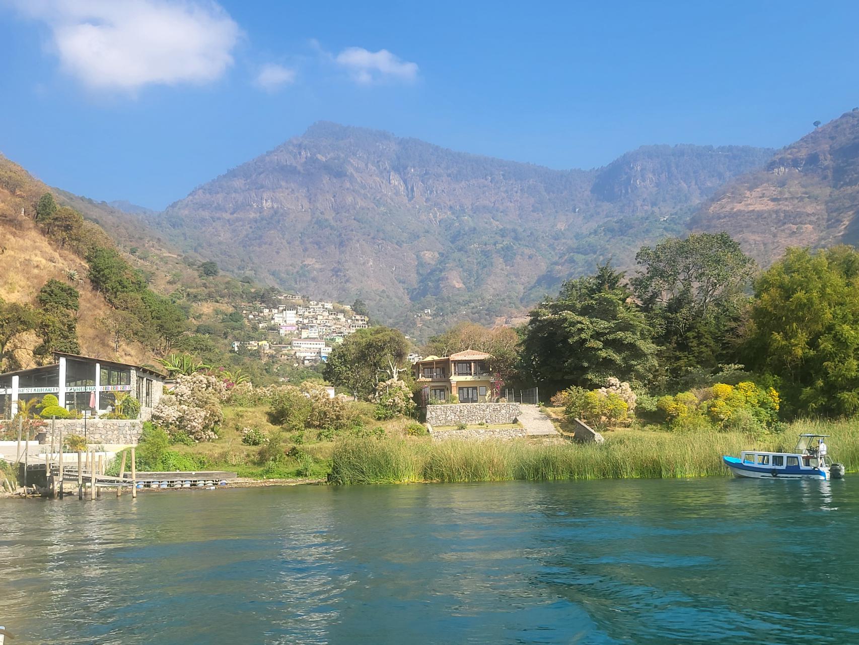 Villages and houses living by Lake Atitlan