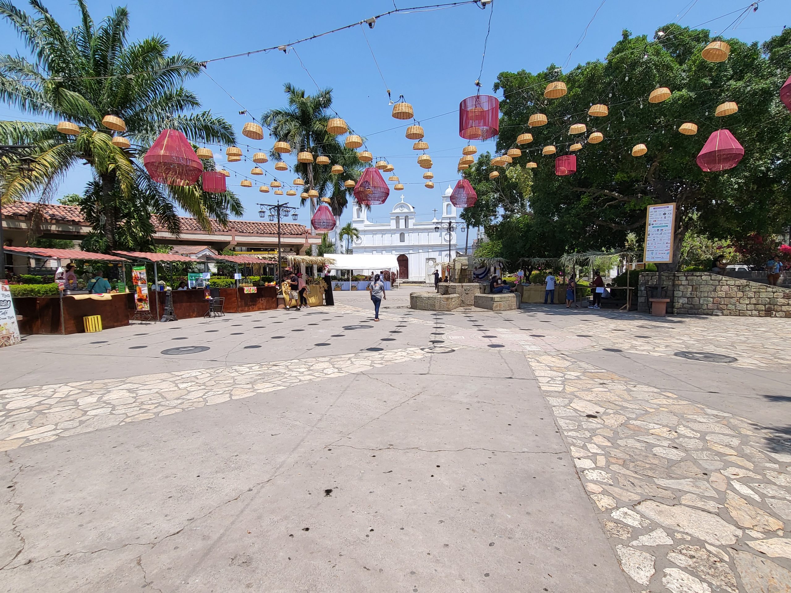 The town square of Copan Ruinas town, Honduras