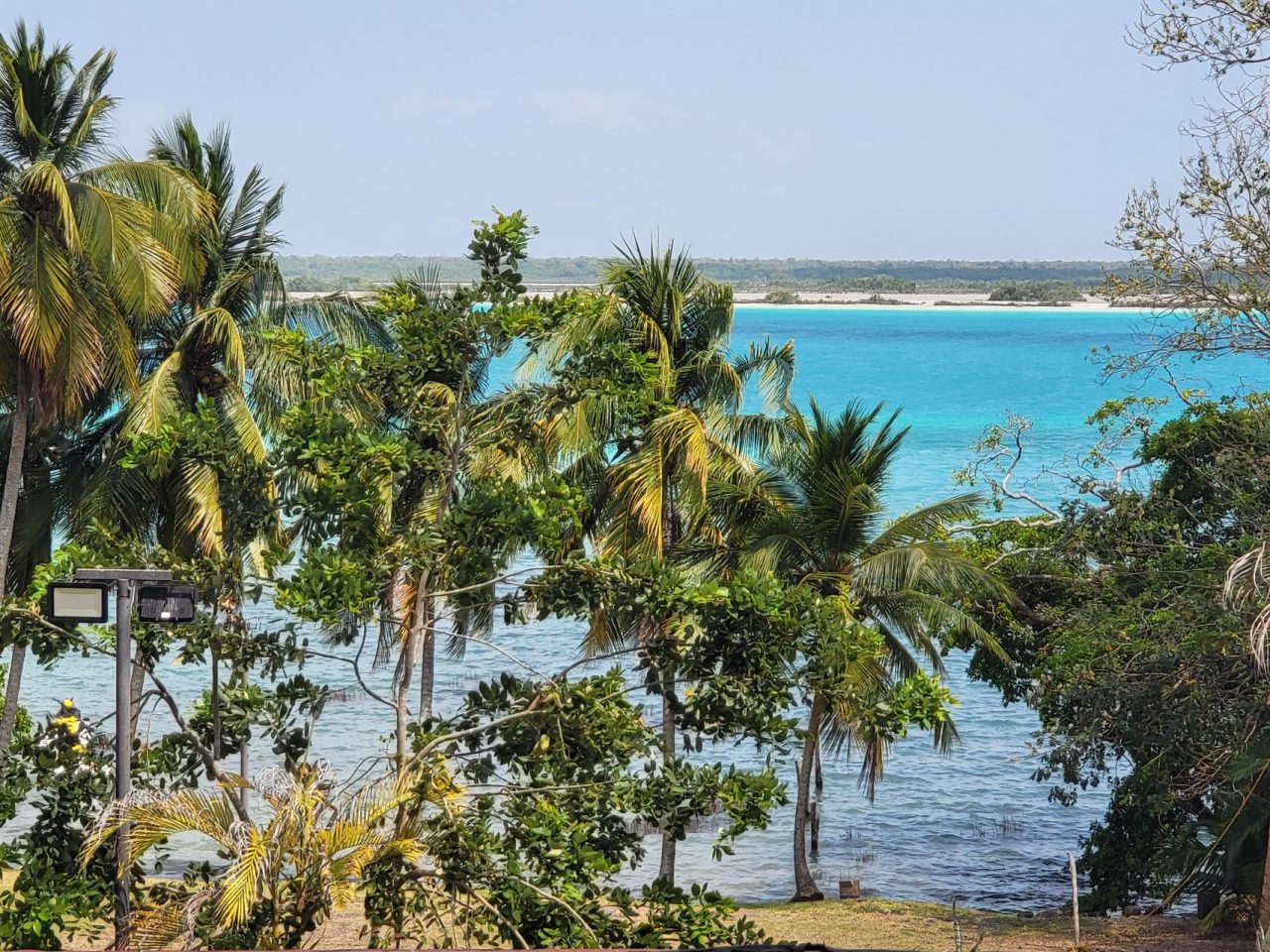 View of the lagoon from a nearby hill