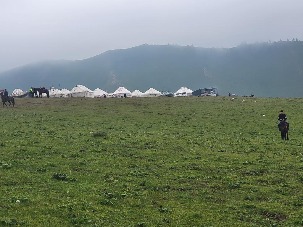 Yurts on the Nalati Grassland