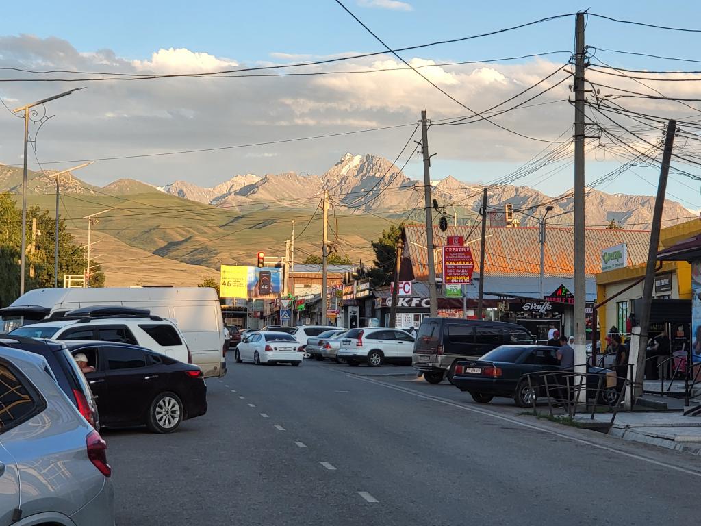 Stunning mountains seen in Karakol