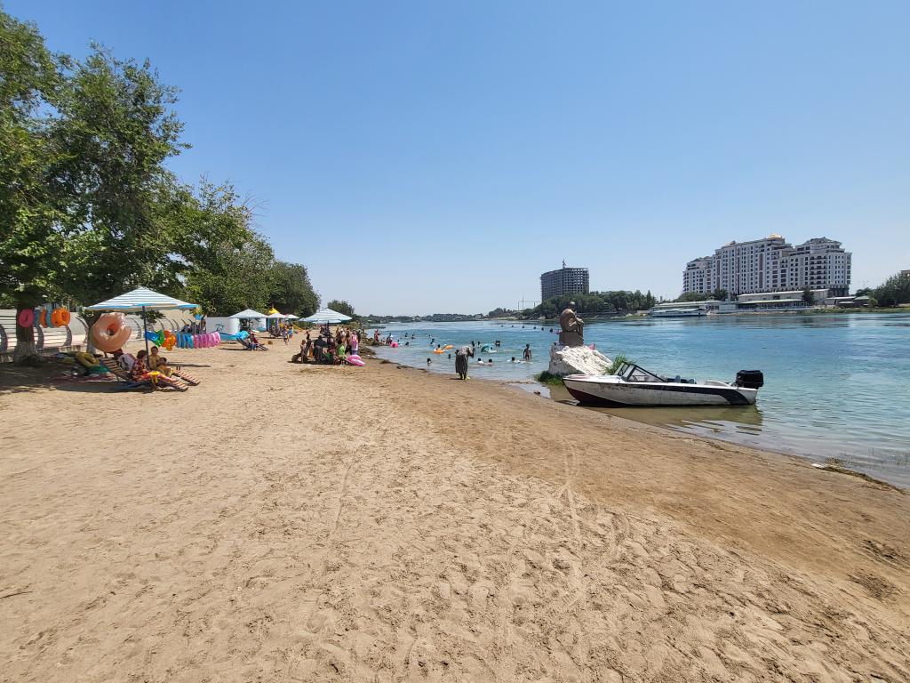 On the beach of River Syr Darya