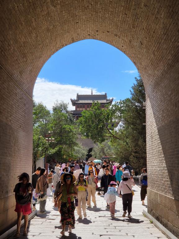 A gate in the Jiayuguan Fortress