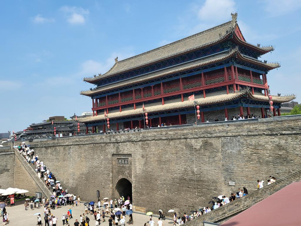 The interior courtyard of Yong Ning Gate