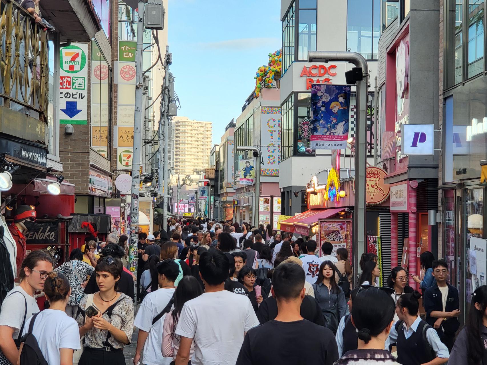 Trendy shopping street in the Harajuku District