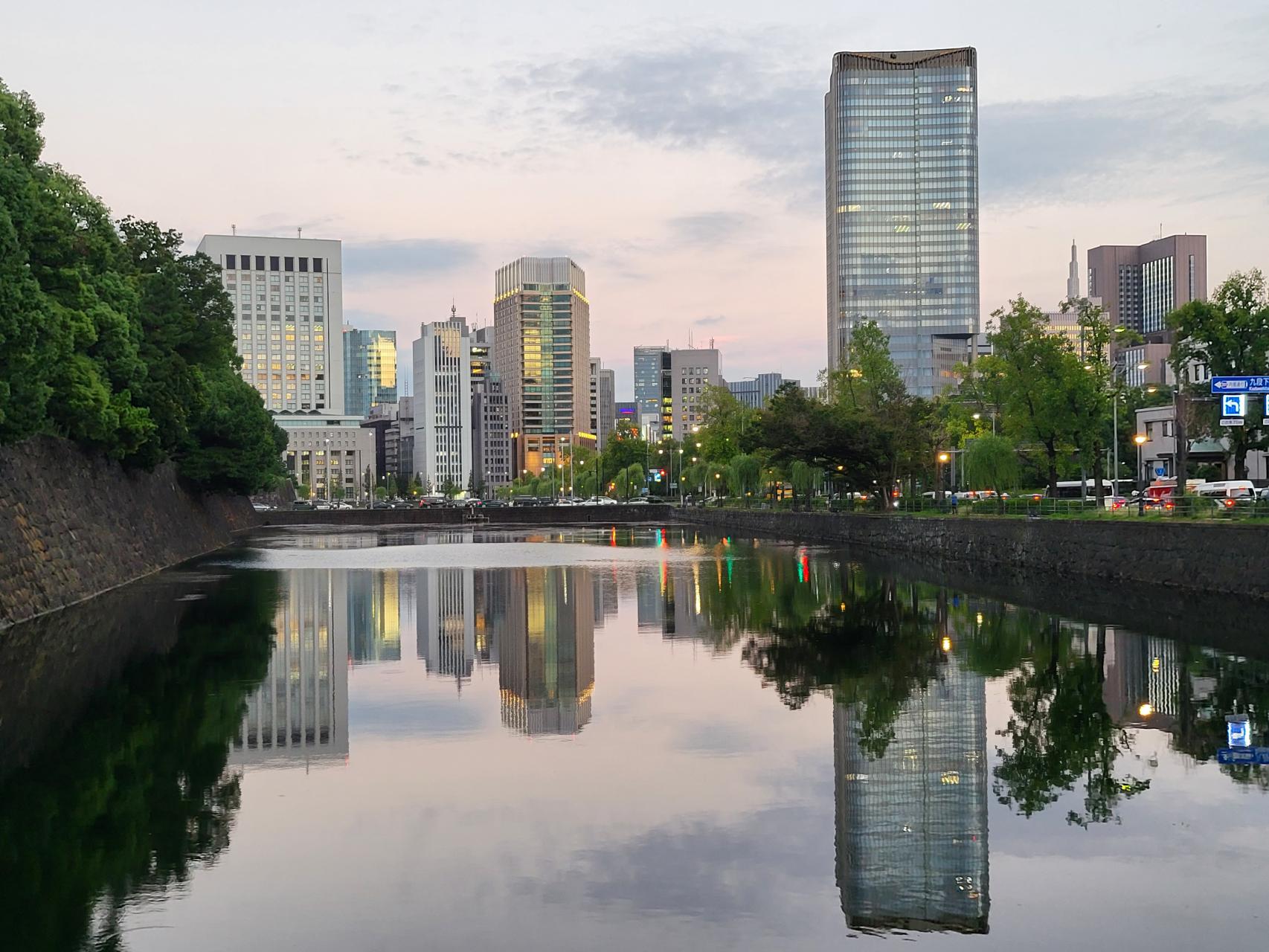 The city viewed from the Sotosakurada-mon Gate at Edo Castle