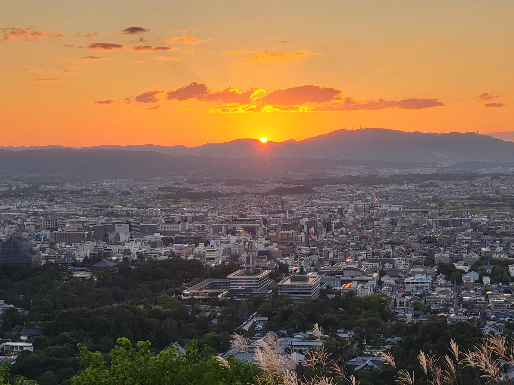 Nara's sunset from Mount Wakakusa