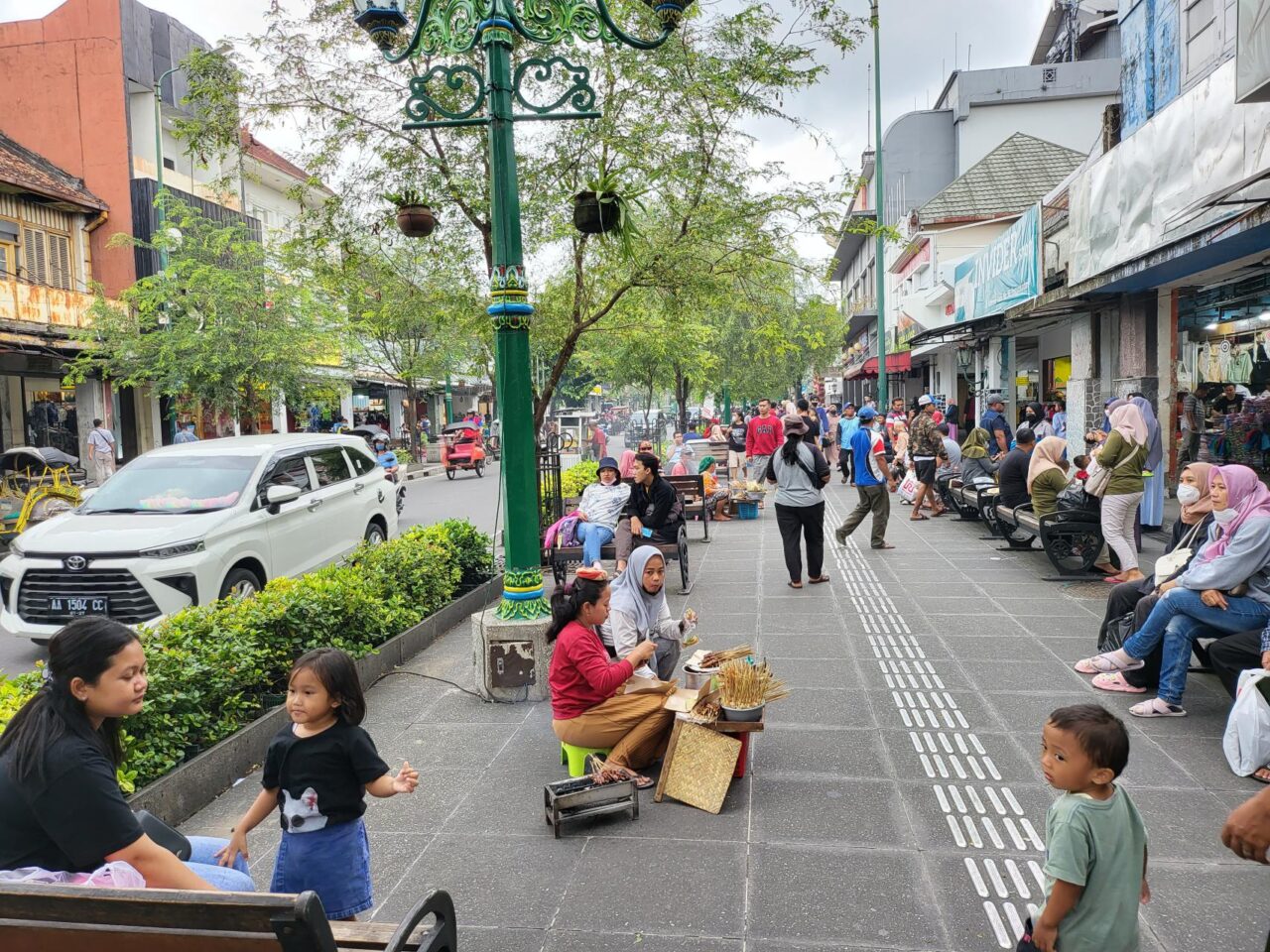 Shopping street of Yogyakarta