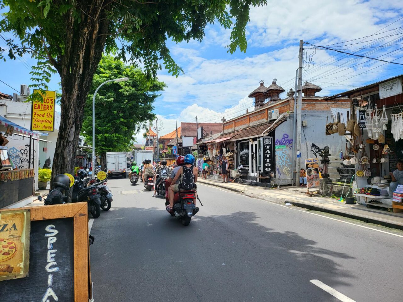 Bikers enjoying the freedom to roam anywhere in Seminyank, Kuta