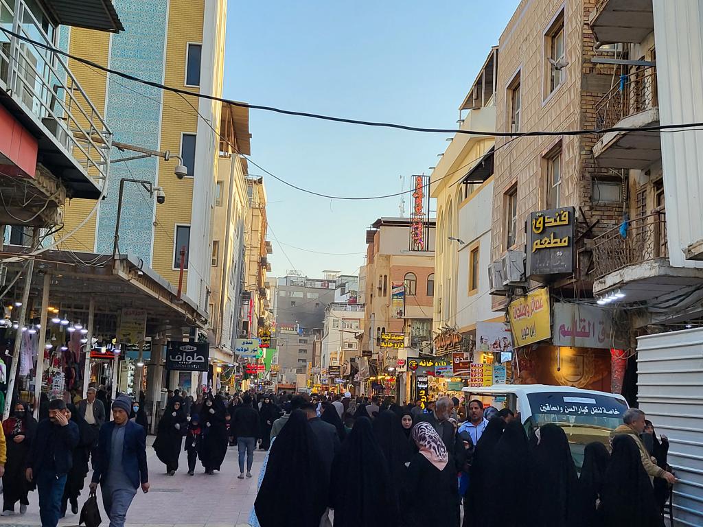 Pedestrian street leading to Imam Ali Shrine